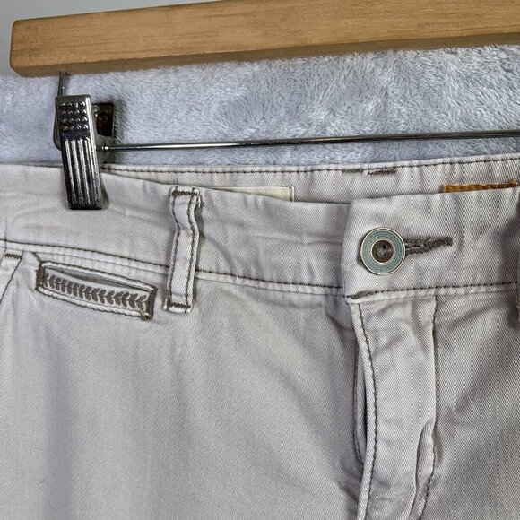 Pilcro and the Letterpress Hyphen Fit Jeans Women's 29* Beige Khaki Embroidered - Picture 6 of 16